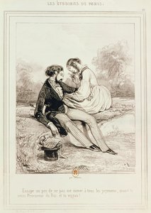 「レエティディアンドパリ」、1839 作： Paul Gavarni